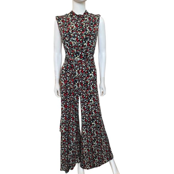 New ~ FREE PEOPLE ~ Vacation Cruise One Piece Jumpsuit  S Viscose - Picture 5 of 11